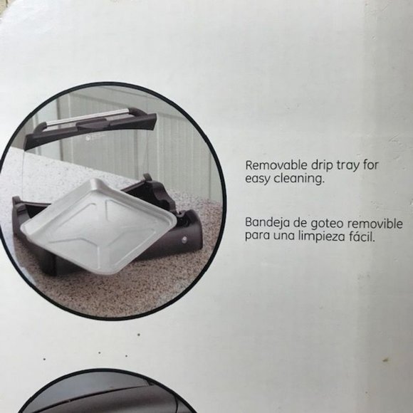 GE Countertop Full View Glass Top Grill Griddle - Picture 10 of 12